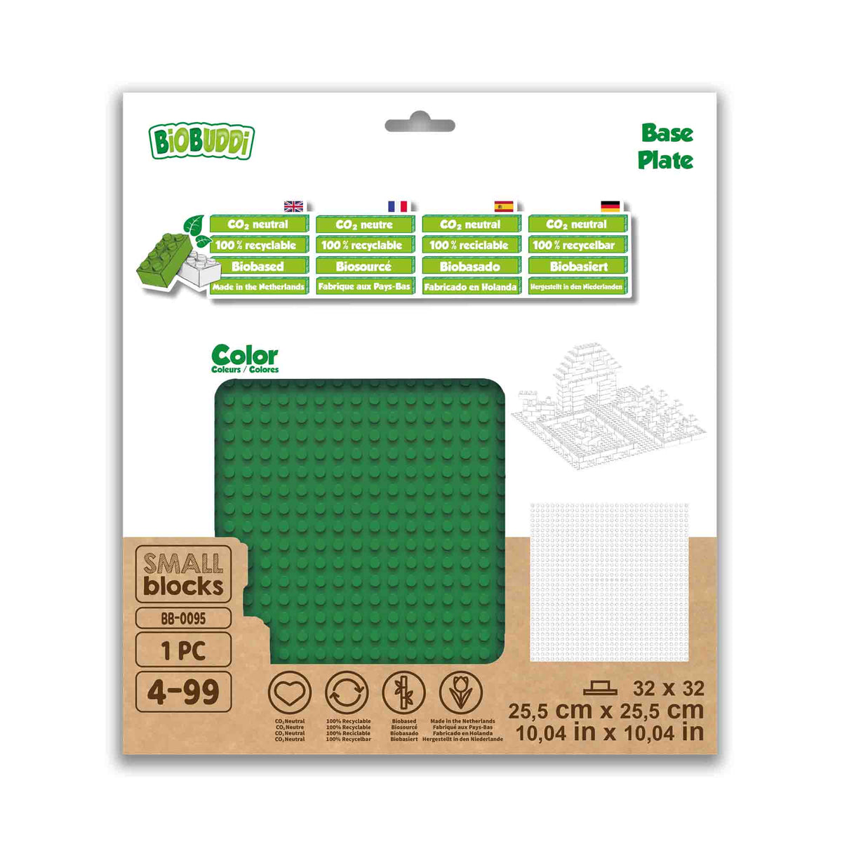 Diy Baseplate 32x32 Dots Base Plate Size 25*25cm Toys Compatible