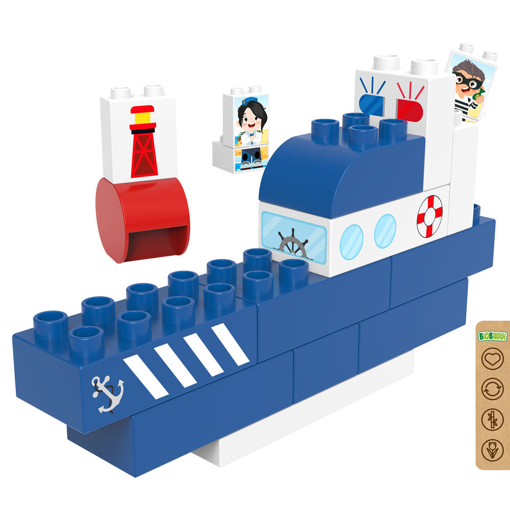 Duplo police boat online