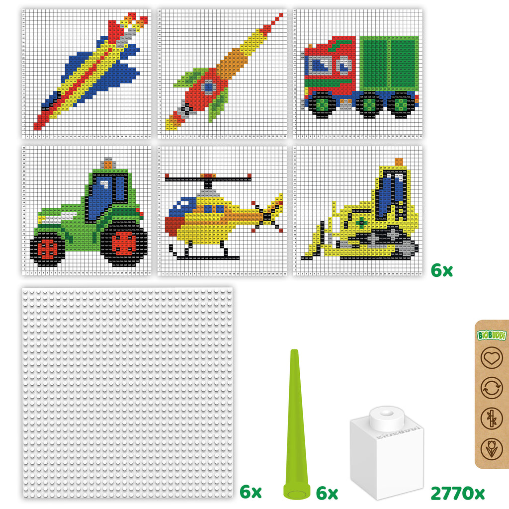 BiOBUDDi Educational pixel vehicles